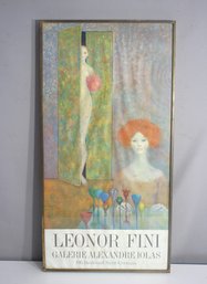 Leonor Fini Galerie Alexandre Iolas Exhibition Poster  Framed, 30.5 X 15.5