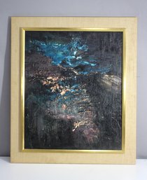 Fernando Tth Signed Abstract Oil Painting  Heavy Texture  35 X 30