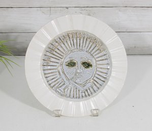 Bennington Pottery #1651 Oh Relentless Death Plate  10' Round Art Pottery Charger