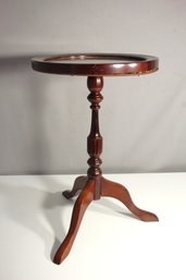 3 Bombay Company Round Accent Table With Needlepoint Top
