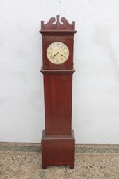 Antique Style Tall Case / Grandfather Clock  Wooden Case With Key  51' H-untested