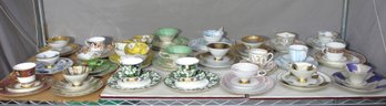 Group Lot Of 3-Piece Luncheon Sets - Assorted Vintage China