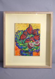 'Vibrant Harvest' - Colorful Abstract By Marroyo, 1992