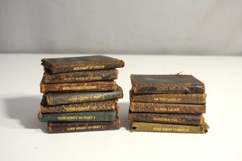 Collection Of 3' Miniature Leather-Bound Books - Shakespeare's Works