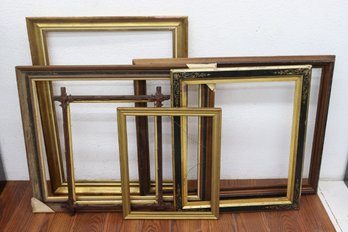 Group Lot Of Vintage Wood Picture Frames