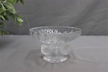 Stunning Lalique Crystal Nogent Bird Bowl