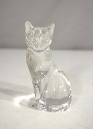Lenox 1993 Crystal Cat Figurine  Over 30 Years Old, Signed, Elegant Collectible