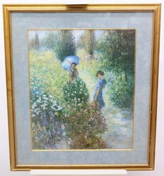 Gardens Edge By Myra Tinsley Framed Color Print