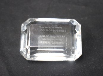 Tiffany & Co. Crystal Paperweight