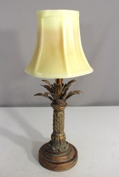 18 Vintage Palm Tree Table Lamp With Wax Candle Shade  Tropical Dcor