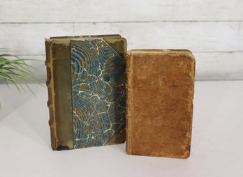 Antique Leather Bound Book Lot (2)  1778 'Le Spectacle De La Nature'  1876 'Life & Letters Of Lord Macaulay'