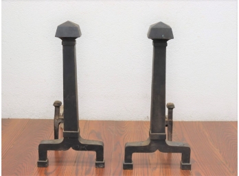 Vintage Hearth Fireplace Andirons