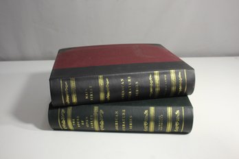 Decorative Faux Book Storage Boxes  Set Of Two 'All The Year Round' & 'American Builder'