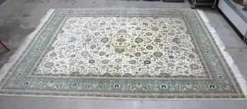 10' X 8' Hand-Woven Imperial Kashan Wool Rug  Made In Pakistan