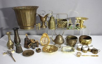 Assorted Lot Of Brass Decorative And Functional Items