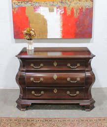 Century Furniture Mahogany Bombe 3-Drawer Chest / Dresser  Traditional Style