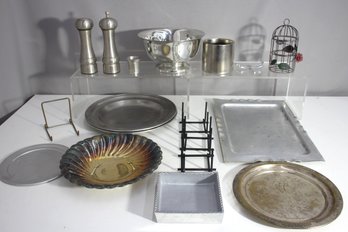 Assorted Lot Of Decorative And Functional Metalware