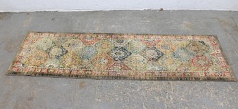 Vintage Style Medallion Runner Rug  Multicolor Traditional Hallway Rug 82' X 24'