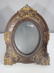 Ornate Vintage-Style Resin Picture Frame  16H X 12W  Gold & Brown Baroque Design