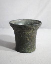 Vintage Verdigris Bronze Mortar