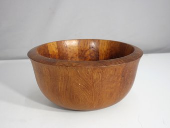 Dansk Teak Wood Bowl  Jens Quistgaard Design  Denmark  10' Round X 5' H  Vintage Mid-Century Modern
