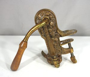 Vintage Bacchus  BRASS WINE OPENER With Grape & Vine