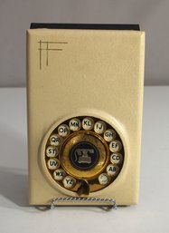Vintage Stratton Dialpad Rotary-Style Address Book With Flip Pages