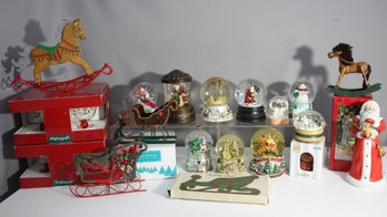 Assorted Lot Of Christmas Collectibles And Decorations