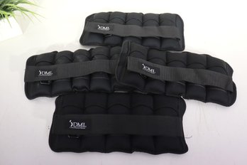 Set Of 4 DMI Adjustable Ankle/Wrist Weights  14' Fitness Training Straps