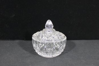Waterford Crystal Lidded Sugar Bowl  Cut Crystal Covered Dish 4'