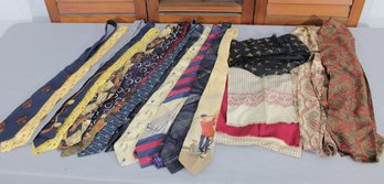#310-Vintage Mens Tie Lot  Mostly Polo Ralph Lauren  Ties  Equestrian & Novelty Prints