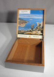 Montecristo Cigar Humidor Box - La Baie De La Havane Artwork By Michel Delacroix - 3' X 8.5' X 9.5'