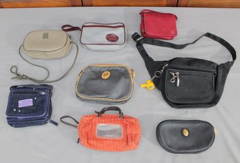 #311-Small Crossbody & Mini Bag Lot  9 Pieces  Travel Pouches, Wristlets & Compact Purses