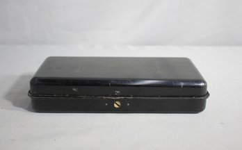 Vintage Promotional Metal Lock Box From A. Draisin Insurance, New York