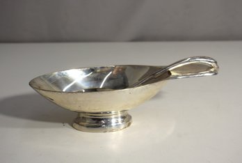 Vintage Silver Gravy Boat With Matching Ladle - Elegant Serving Set