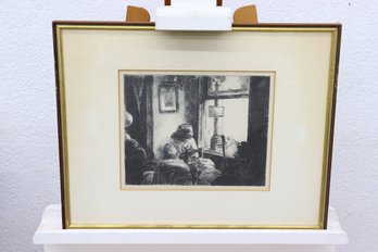 Edward Hopper East Side Interior - 1939 Reproduction Print Simon & Schuster Book Plate