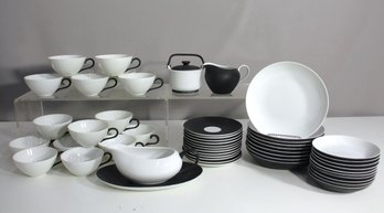 Mixed Brand Black And White Modern Tableware Set - Kyoto & Others
