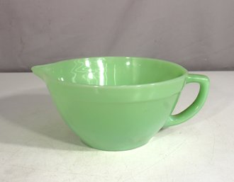 Vintage JADITE Fire King Batter Bowl - Jadeite Green Glass - Anchor Hocking -