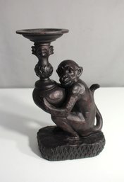 Dark Resign Monkey Candle Holder