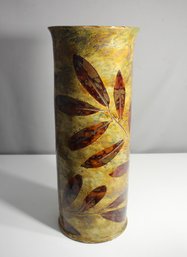 Glazed Stoneware Cylindrical Umbrella Stand