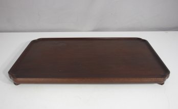 Vintage Wooden Display Riser Stand  18' X 13' Rectangular Footed Platform