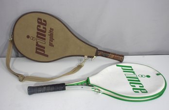 Vintage Prince Tennis Racket Lot  Graphite & Classic Oversize Models With Covers