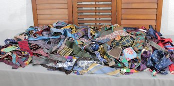 #321-Large Collection Of Vintage & Decorative Neckties  Assorted Colors, Patterns & Styles