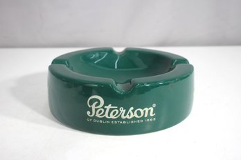 Vintage Peterson Of Dublin Ceramic Ashtray  8 Round  Tobacciana Collectible