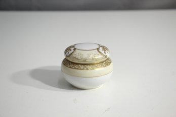 Vintage Nippon Hand Painted RC Covered Jewelry/Trinket Box