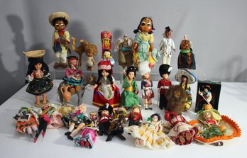 'Large Group Lot Of International Collectible Dolls'