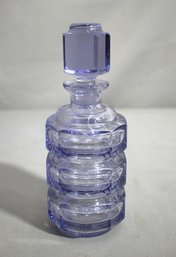 Vintage Purple Glass Decanter, 7.5' Tall