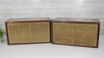 Vintage Columbia Cabinet Corp. Speaker Cabinets  Pair  Model RL-8  Untested