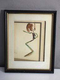 Minimalist Watercolor Painting By Gerry G. - Framed