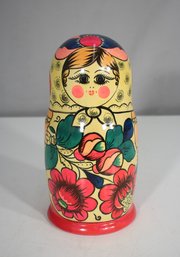 9' Hand-Painted Russian Matryoshka Nesting Doll  Single Piece